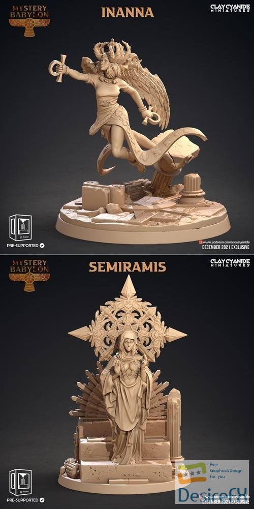 Clay Cyanide Miniatures - Inanna, Semiramis – 3D Print