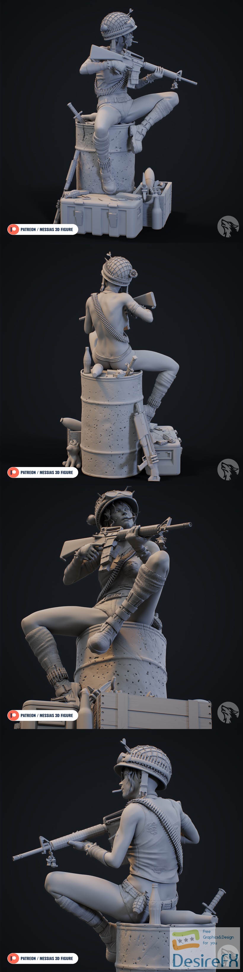 Download Tank Girl 3D Print - DesireFX.COM