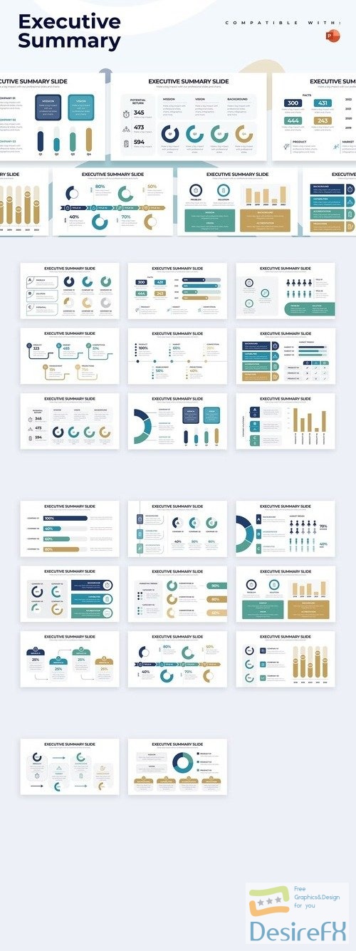 Business Executive Summary PowerPoint Infographics