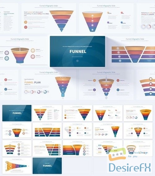 Funnel - PowerPoint Infographics Slides