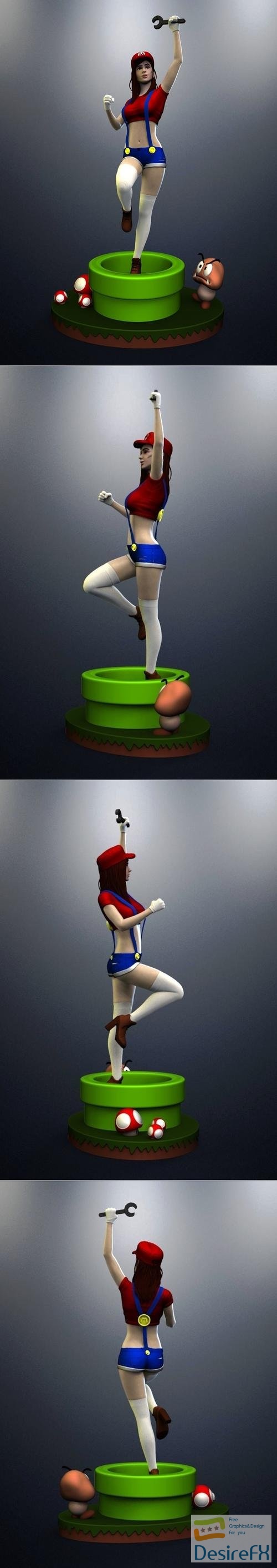 Nico3D-Art - Super Mario Girl – 3D Print