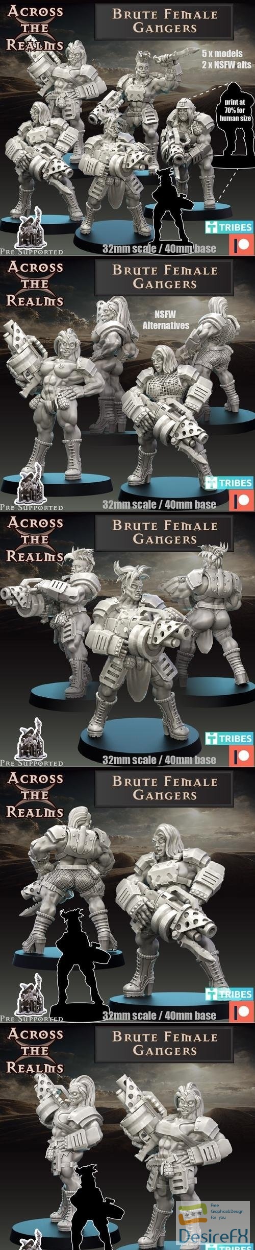 Brute Gangers – 3D Print