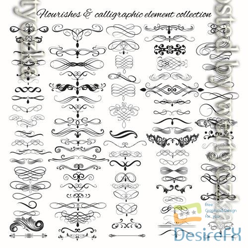 Vector decorative ornaments collection vol 6