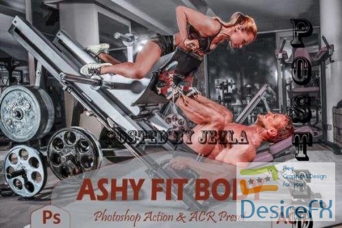 12 Ashy Fit Body Photoshop Actions And ACR Presets, Gray Fit - 2460381