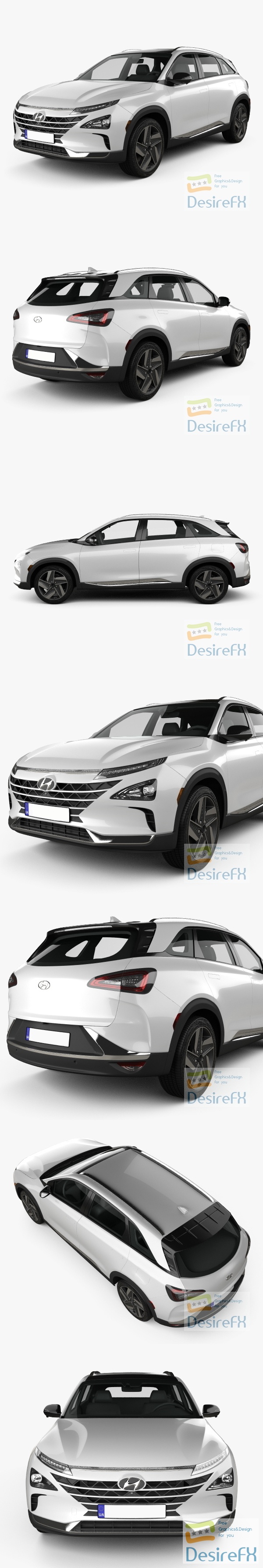 Hyundai Nexo 2019 3D Model