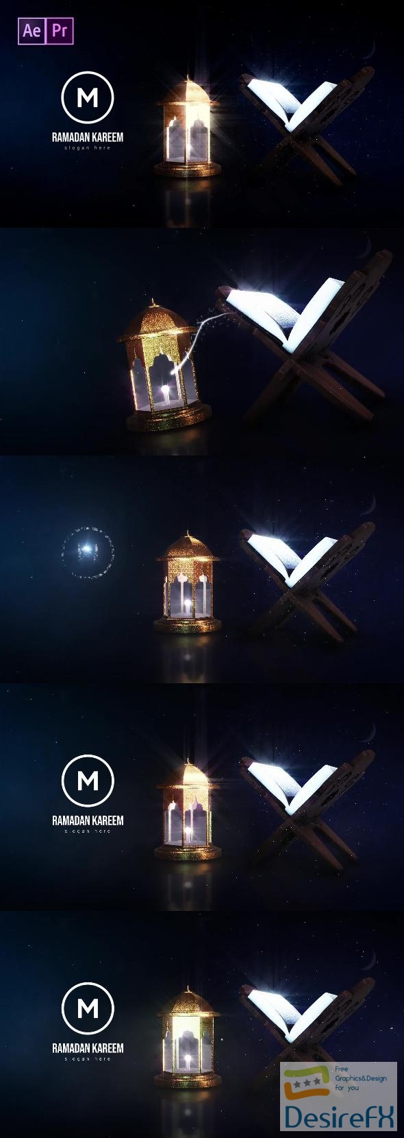 ramadan logo reveal videohive free download after effects project