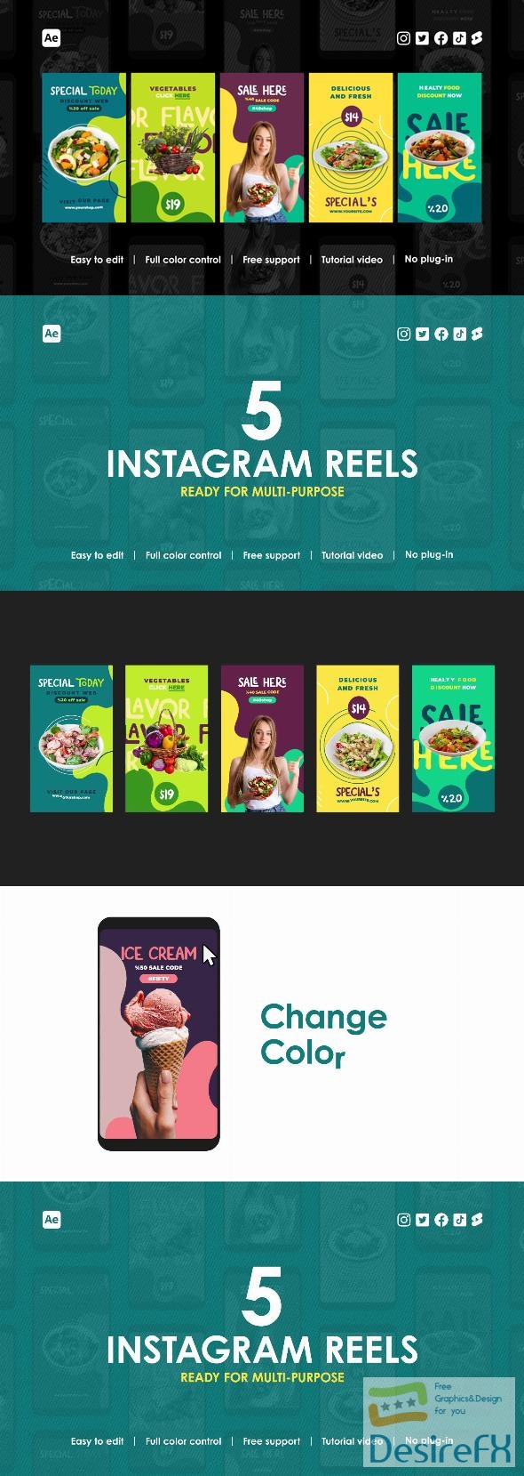 VideoHive Healthy Food Instagram Reels 44160096