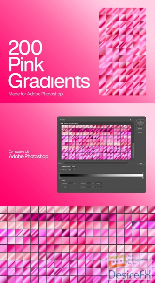 Pink Gradients for Photoshop