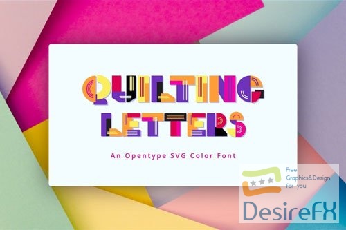 Download Quilting Letters font - DesireFX.COM