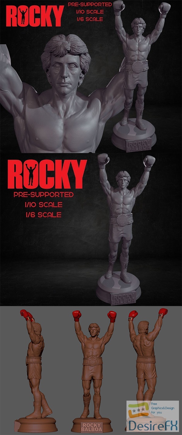 Rocky Balboa – 3D Print Model