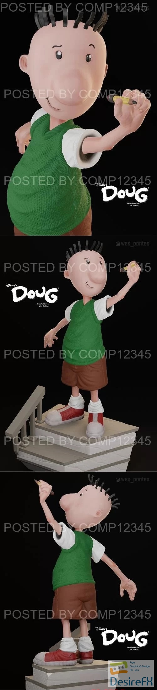 Doug Funnie - Wesley Pontes 3D Print
