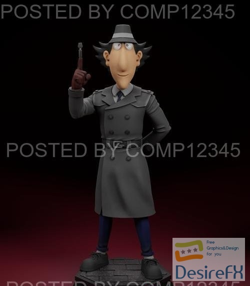 Download Inspector Gadget 3D Print - DesireFX.COM