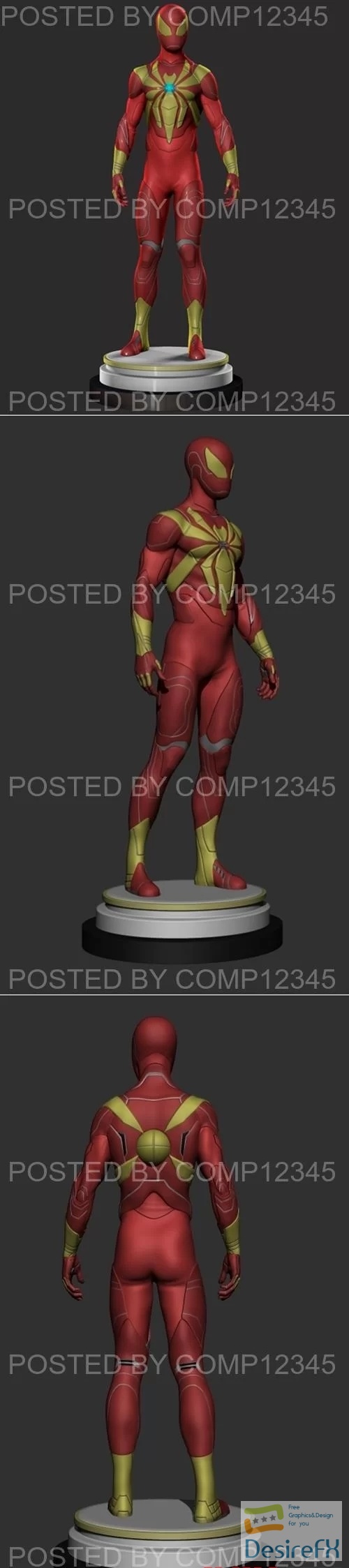 Iron Spider Man (PS5) 3D Print