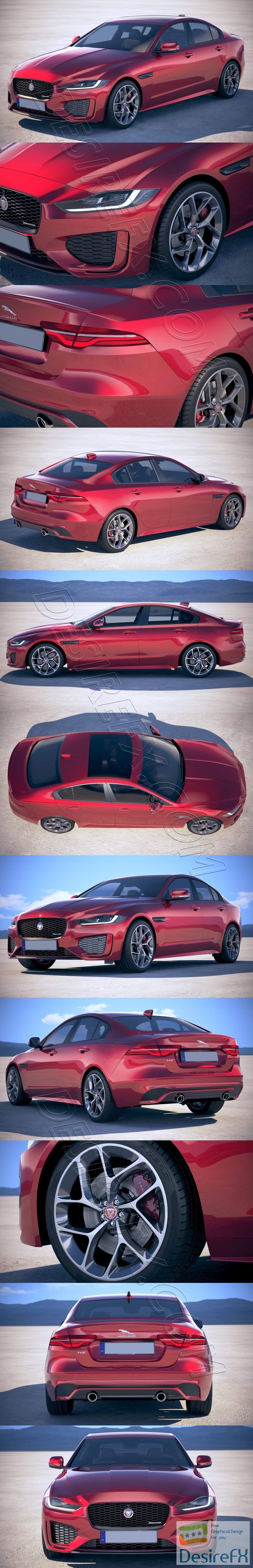 Jaguar XE R-Dynamic 2020 3D Model