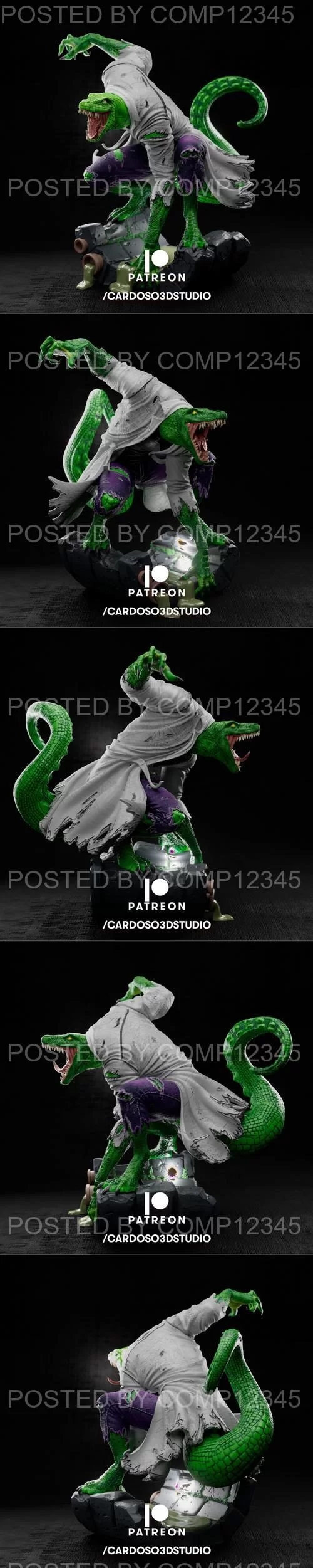 Lizard Statue 3D Print