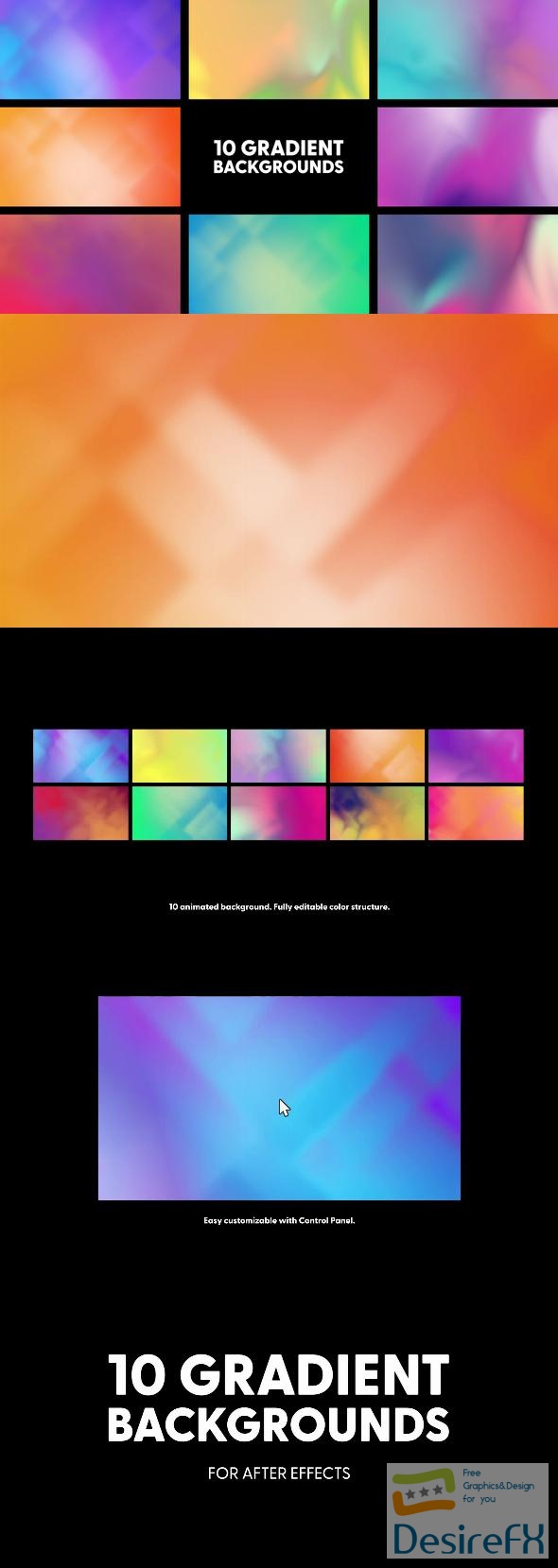 VideoHive Gradient Backgrounds 43571108