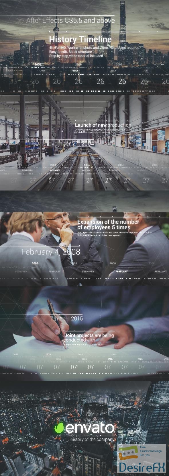 VideoHive History Timeline - Corporate Timeline 20957124
