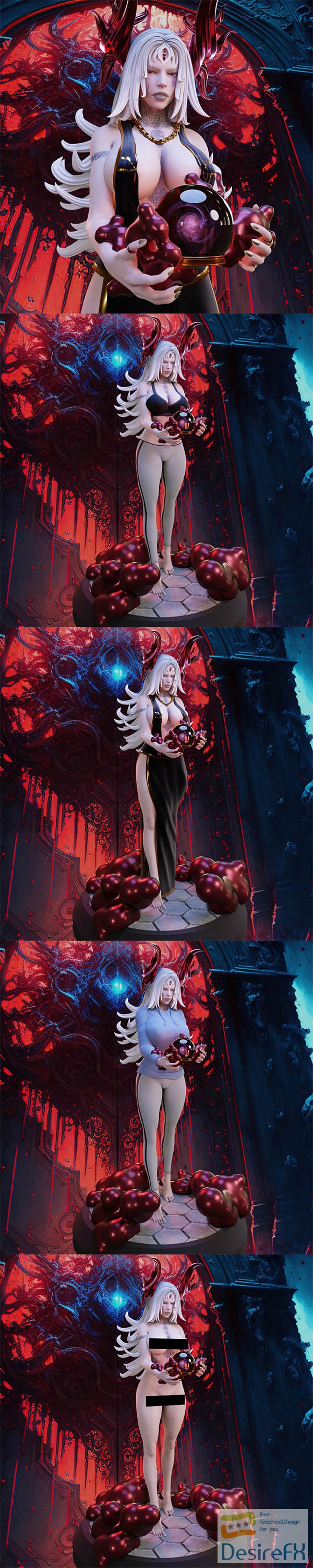 Blood Enchantress – Orb Pose – 3D Print
