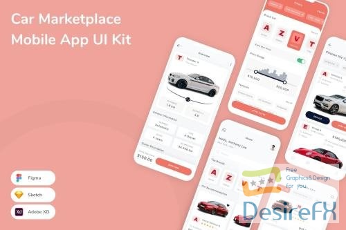 Car Marketplace Mobile App UI Kit