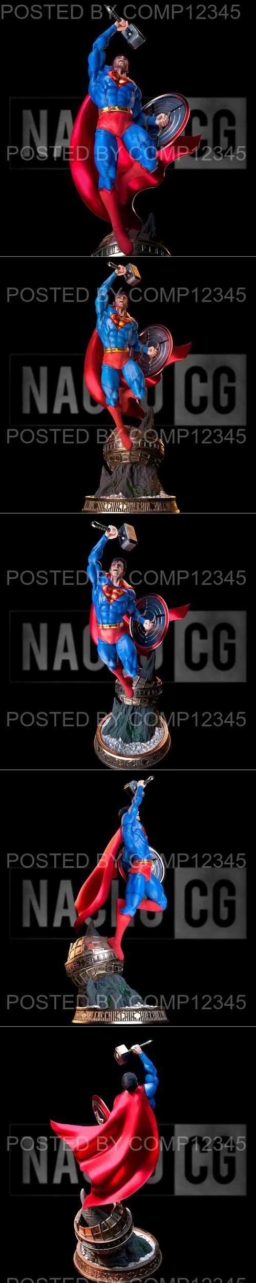 Fan Art Superman Crossover - Statue 3D Print