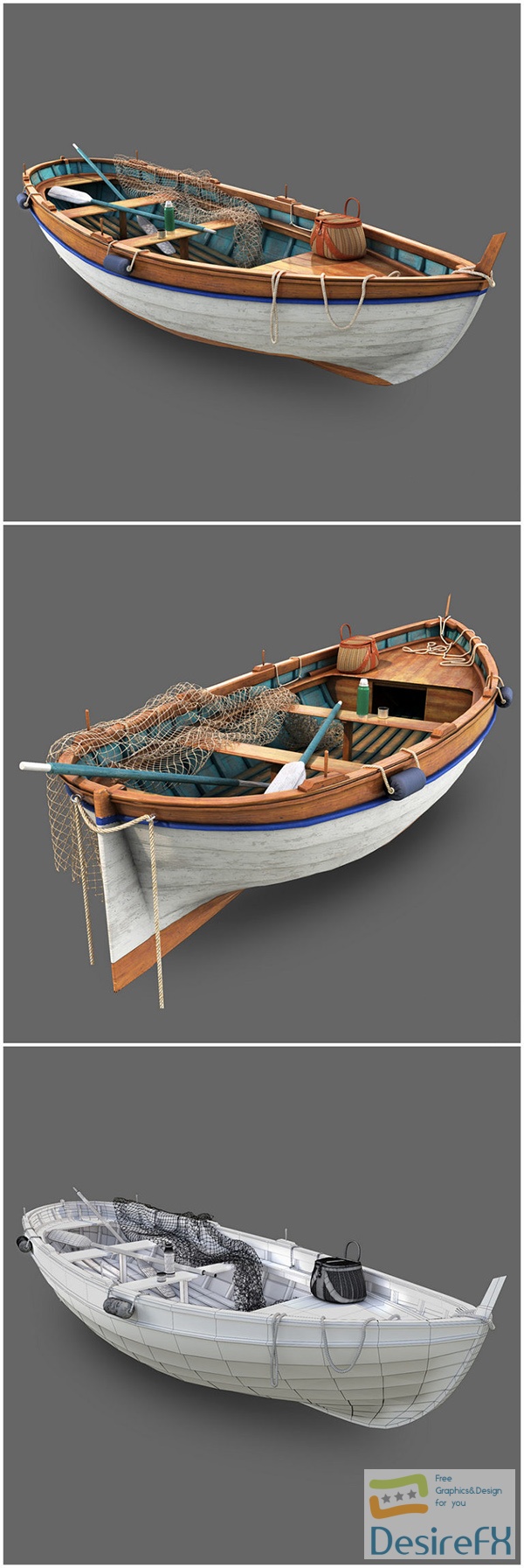 Download Fishing Boat 3D Model - DesireFX.COM