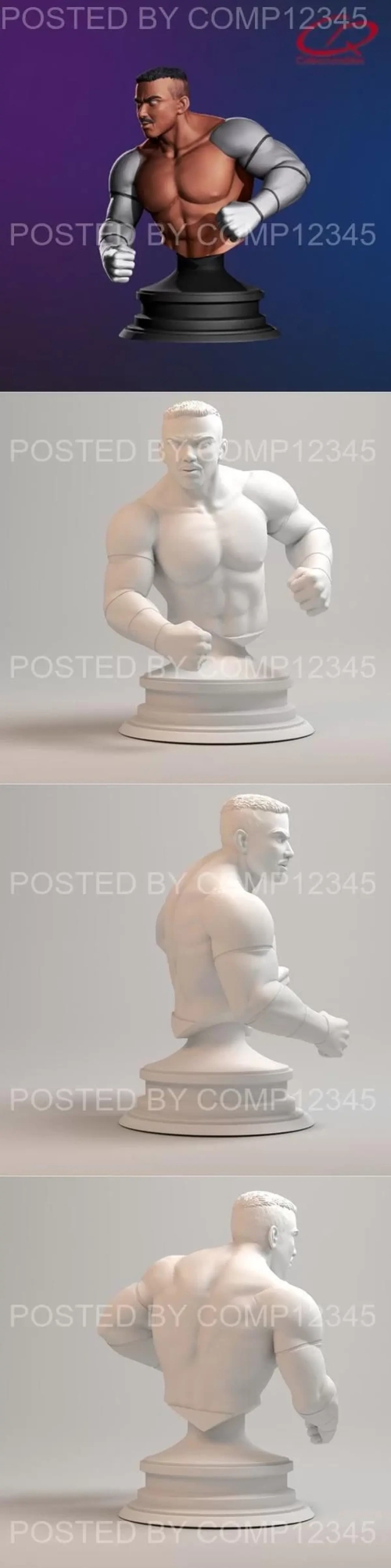 Download Mortal Kombat Classics - Jax Bust 3D Print - DesireFX.COM