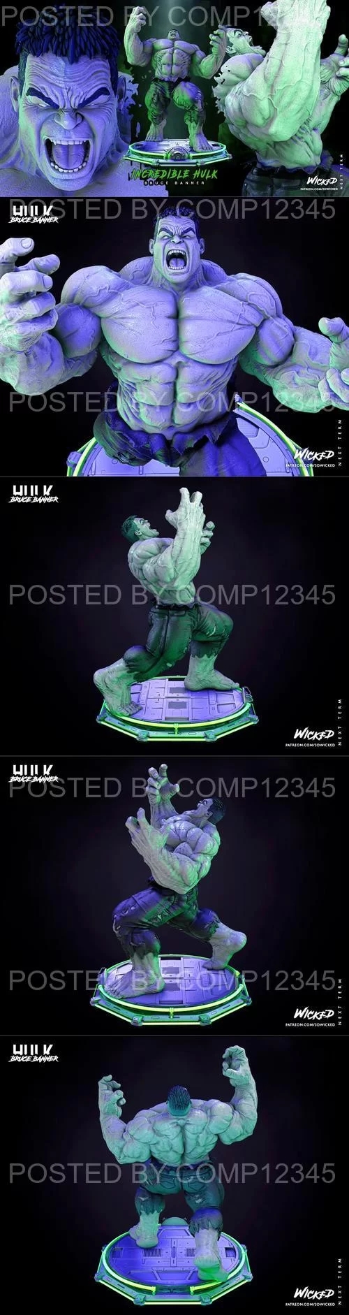 WICKED - Hulk Sculpture