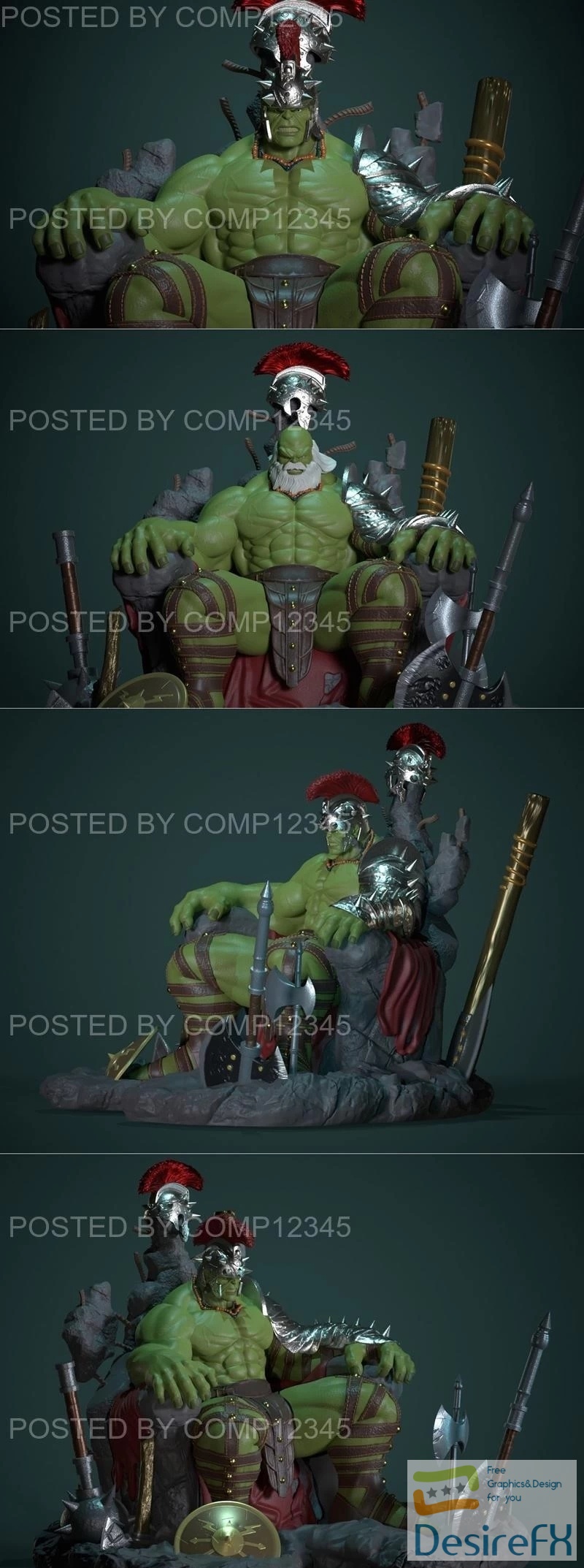 Hulk Throne 3D Print