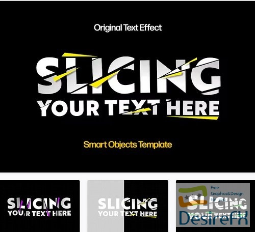 Slicing Text Effect - 42315186