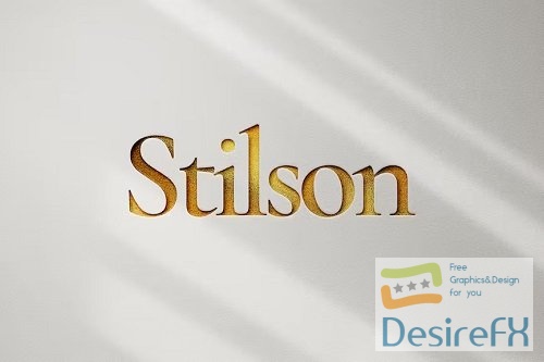 Stilson Gold Logo Mockup - 94PBV3S