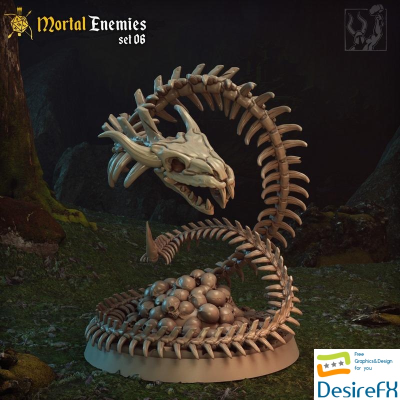 Bone Naga - 3D Print