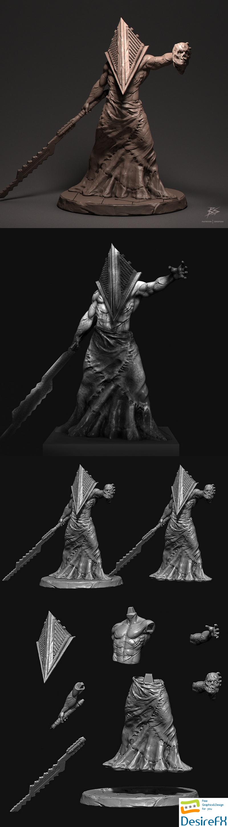 Download Pyramid Head 3D Print