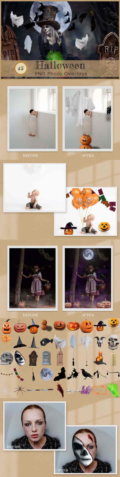 Download Halloween Overlays Creepy 10195047