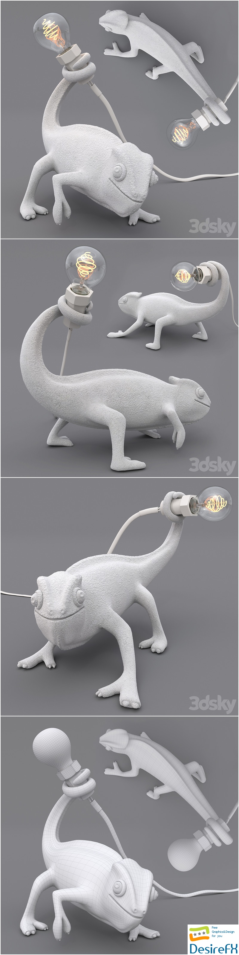 Lamps Chameleon Seletti 3D Model