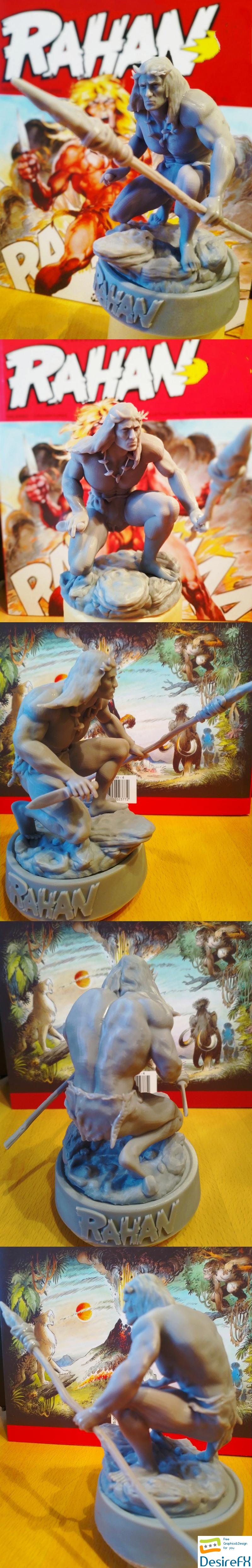 Rahan Prehistoric Warrior - 3D Print