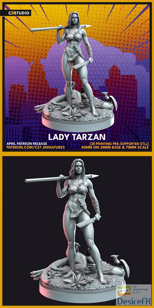 Shanna (Lady Tarzan) – 3D Print