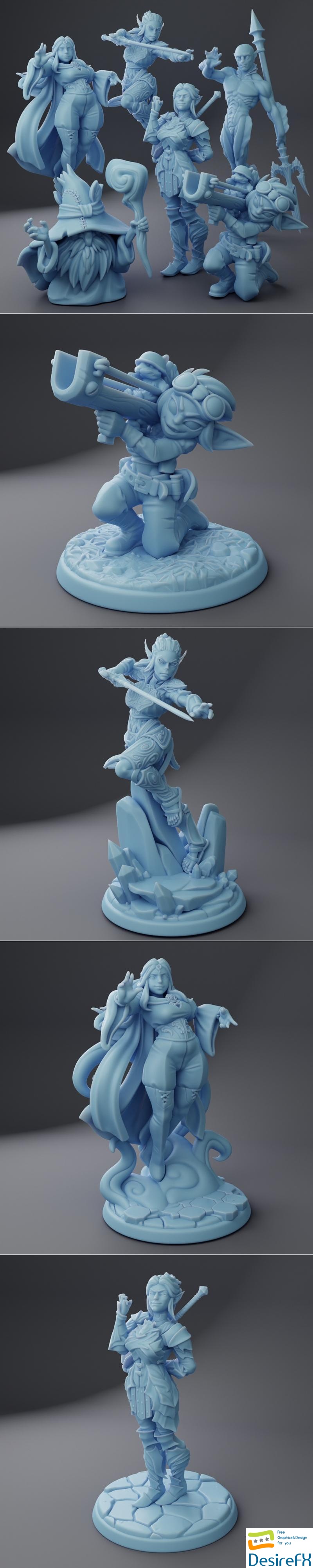 Download Twin Goddess Miniatures January 2024 3D Print DesireFX COM   Twin Goddess Miniatures January 2024 3d Print 47865ca 