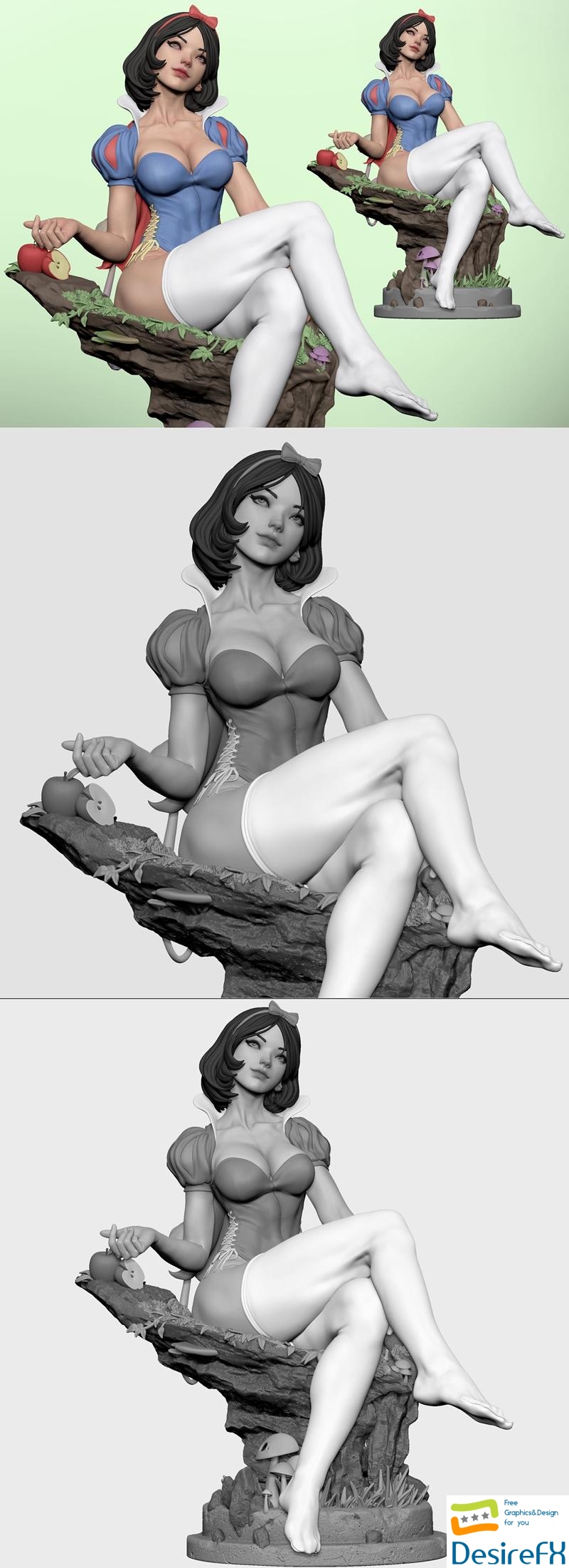 Ca 3d Studios - Snow White 3D Print