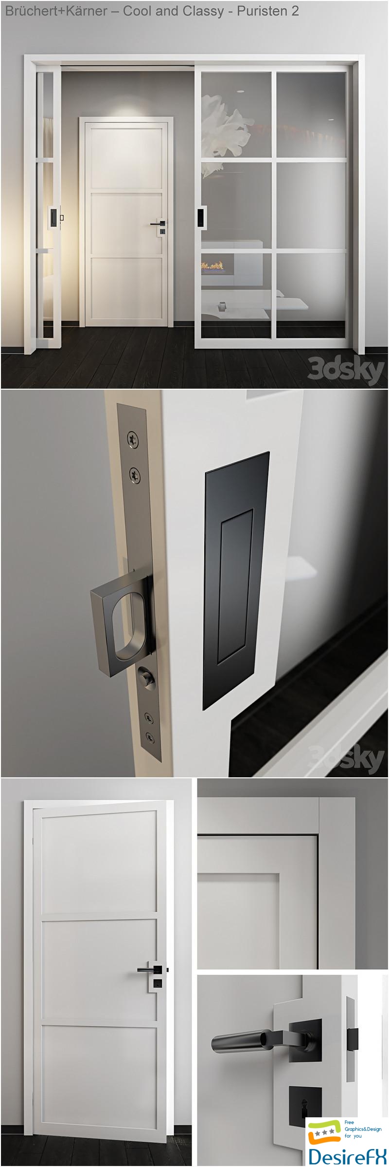 Doors - Bruchert + Karner - Cool and Classy - Puristen 2 3D Model