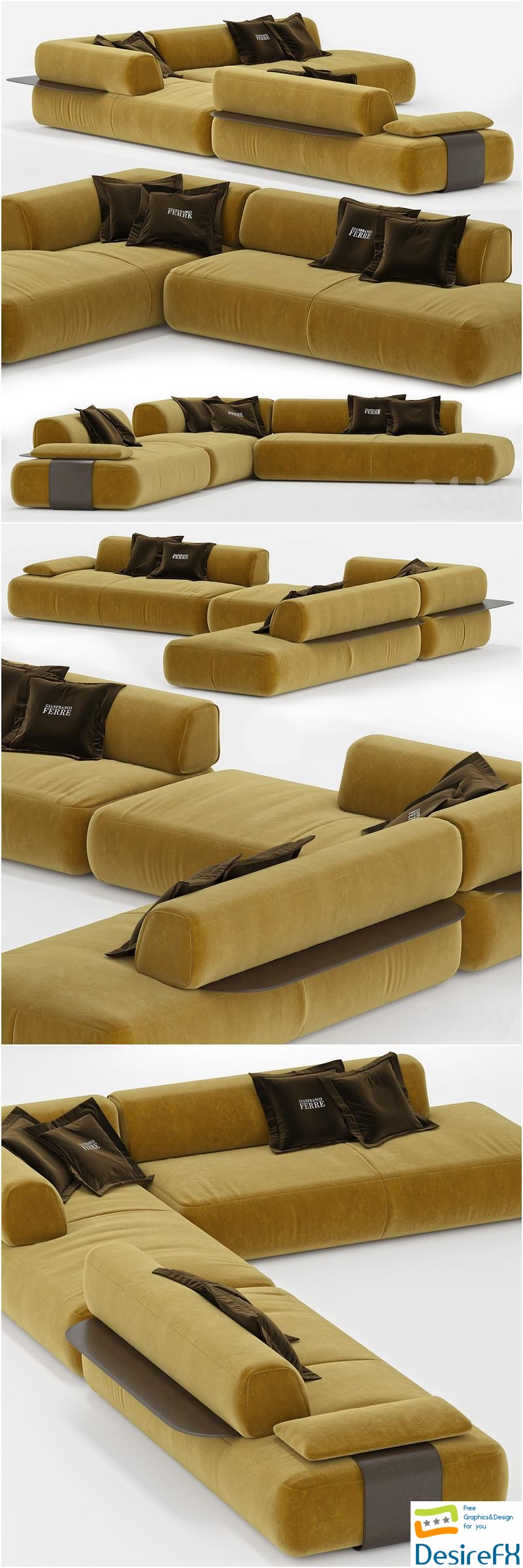 GIANFRANCO FERRE sofa 3D Model