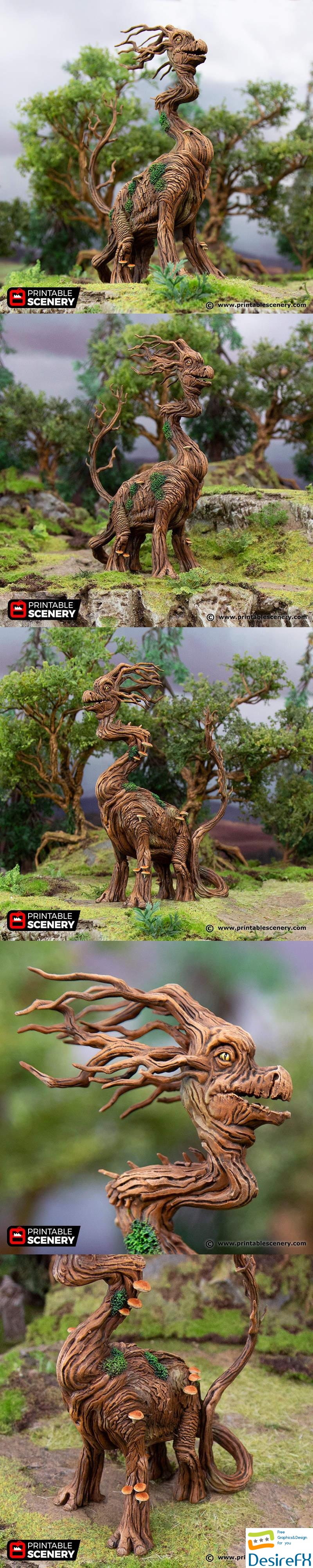 Printable Scenery - Brackenosaurus - 3D Print