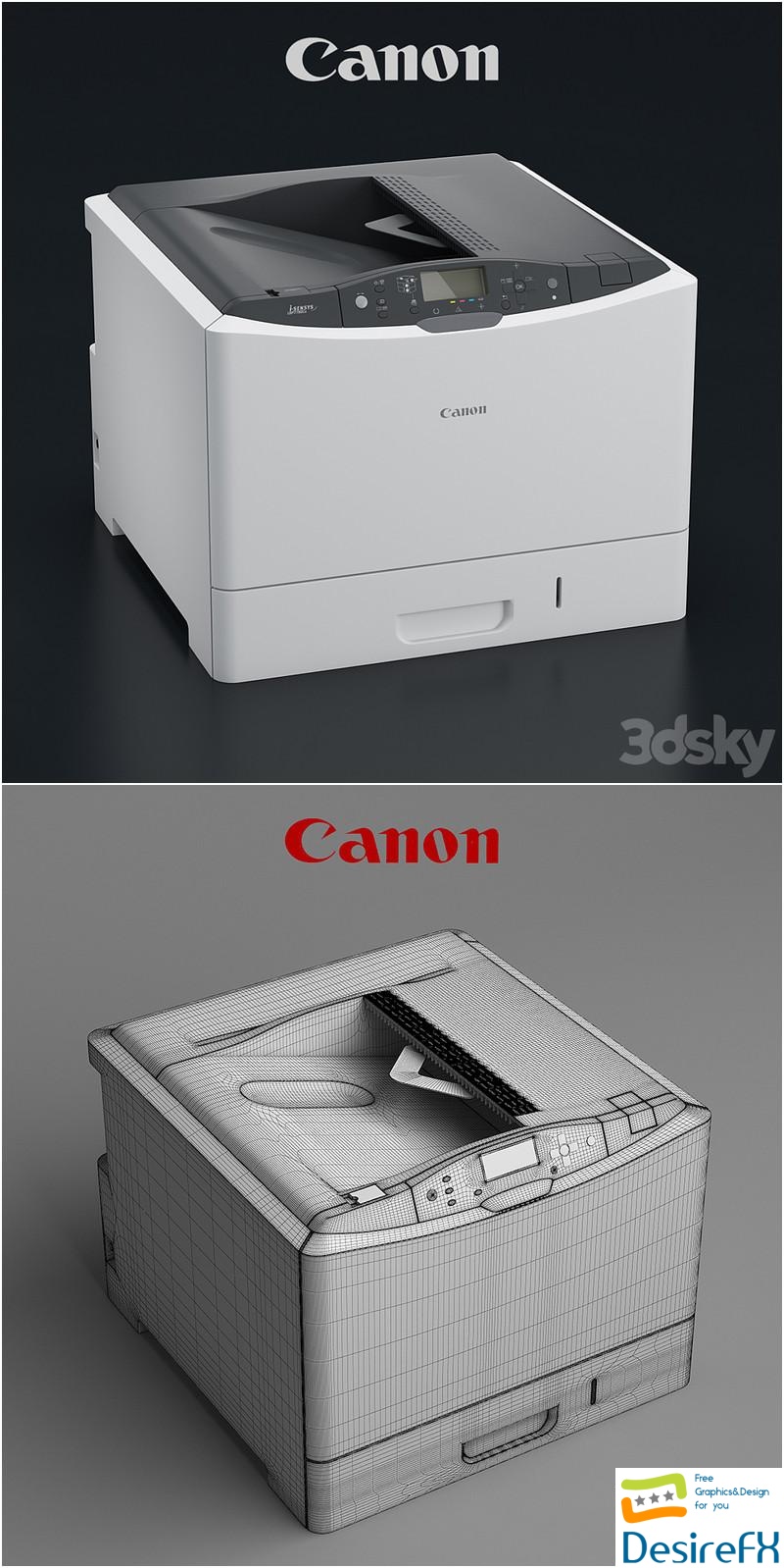 Printer Canon i-Sensys LBP7780Cx 3D Model