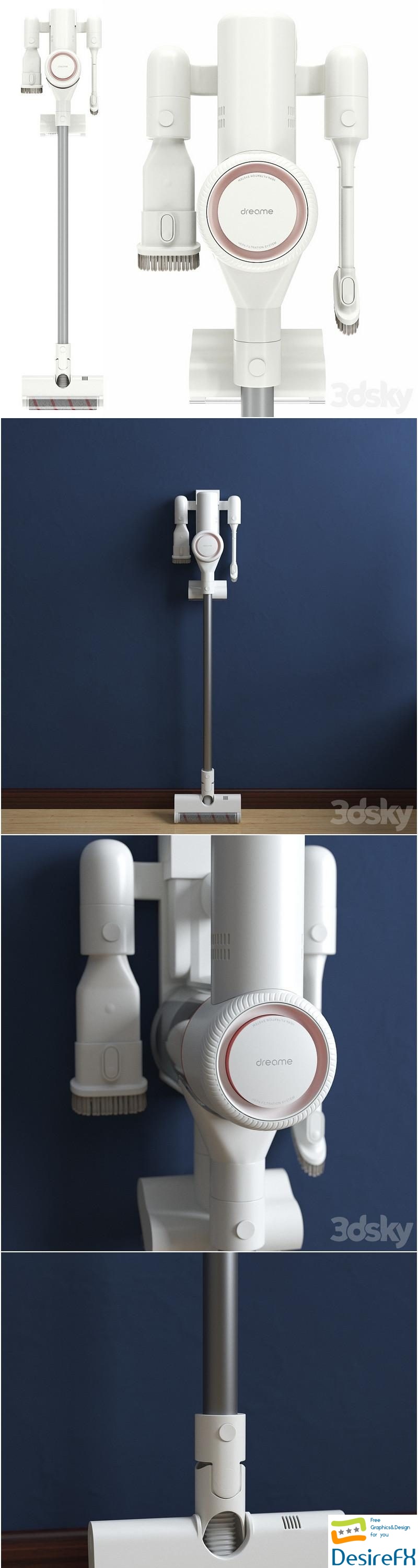 Vacuum cleaner Xiaomi Dreame V9 3D Model