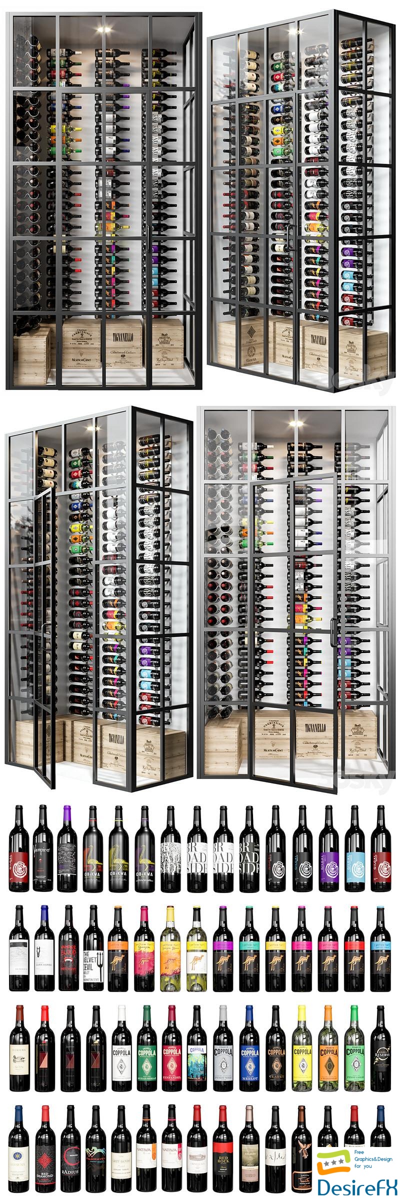 Wine cellar 06 3D Model