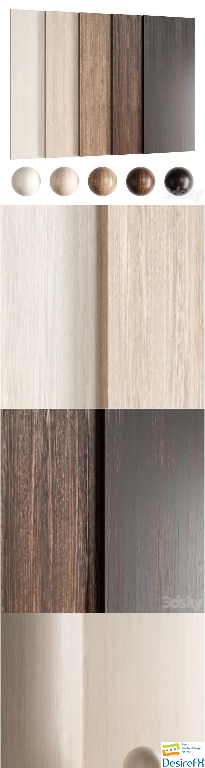 Wood material Oak 011 (Seamless texture) 3D Model