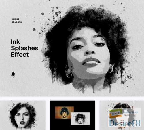 Ink Splashes Photo Effect - 92136754