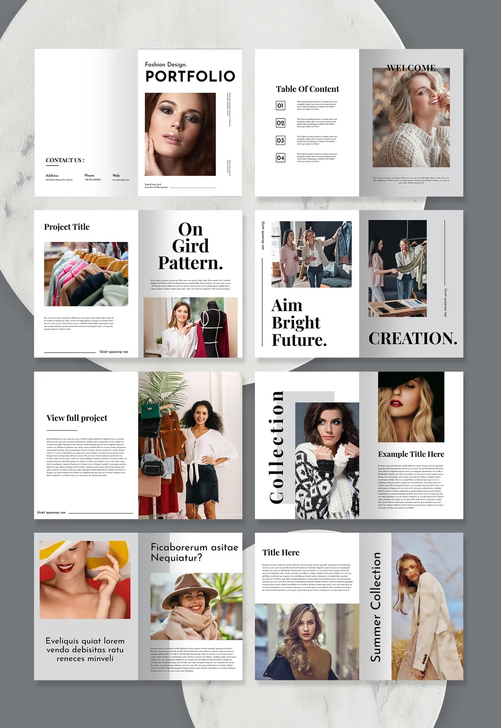 Download Adobestock - Fashion Design Portfolio Template 714747559 ...