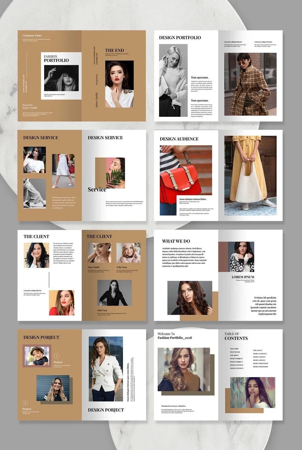 Adobestock - Fashion Portfolio Template 714746442