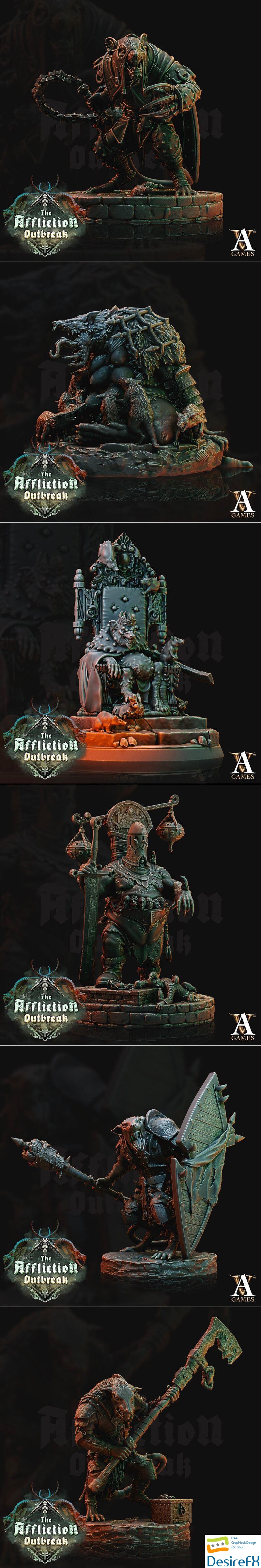 Archvillain Games - The Affliction - Outbreak 3D Print