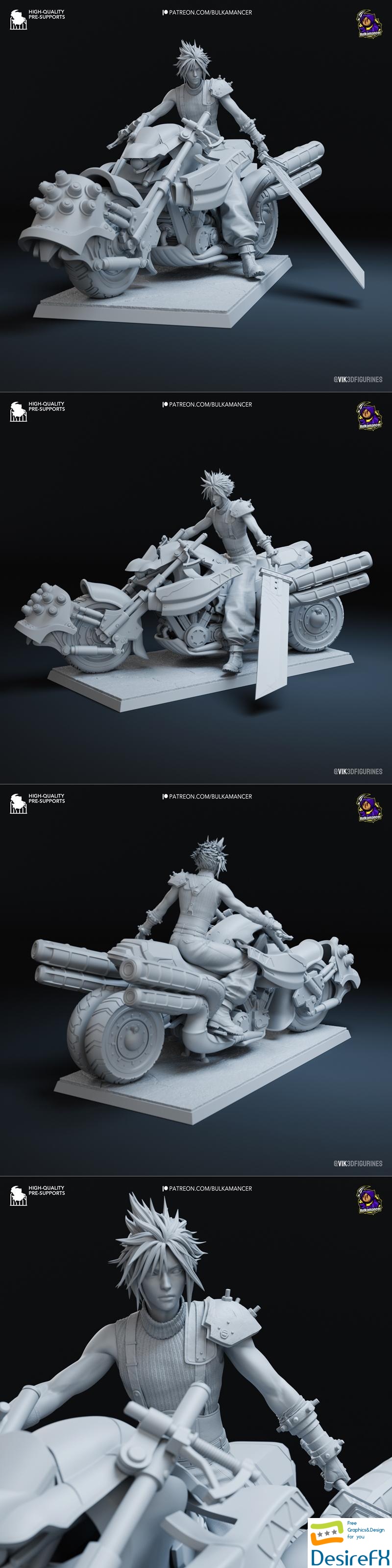 Bulkamancer Sculpts - Cloud - Final Fantasy VII 3D Print